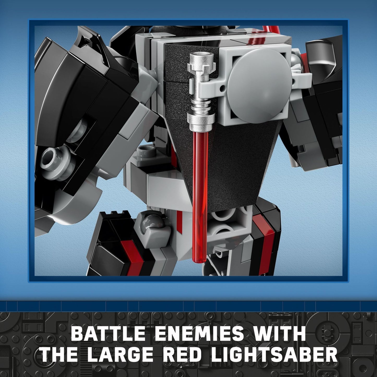 LEGO Star Wars Darth Vader Mech 75368 Buildable Star Wars Action Figure, This Collectible Star Wars Toy for Kids Ages 6 and Up Features an Opening Cockpit, Buildable Lightsaber and 1 Minifigure