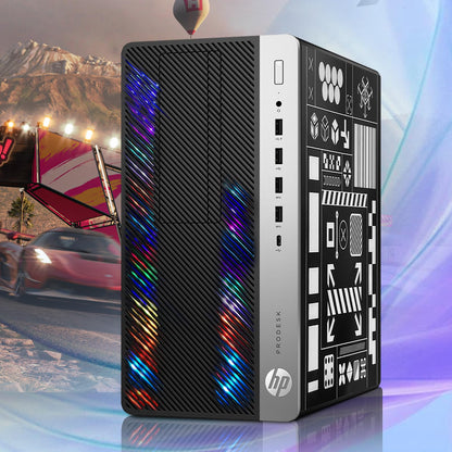 HP RGB Gaming Desktop Computer, Intel Quad Core I5-6500 up to 3.6GHz, GeForce GT 1030 2G, 16GB DDR4, 512G SSD, RGB Keyboard & Mouse, 600M WiFi & Bluetooth 5.0, Win 10 Pro (Renewed)