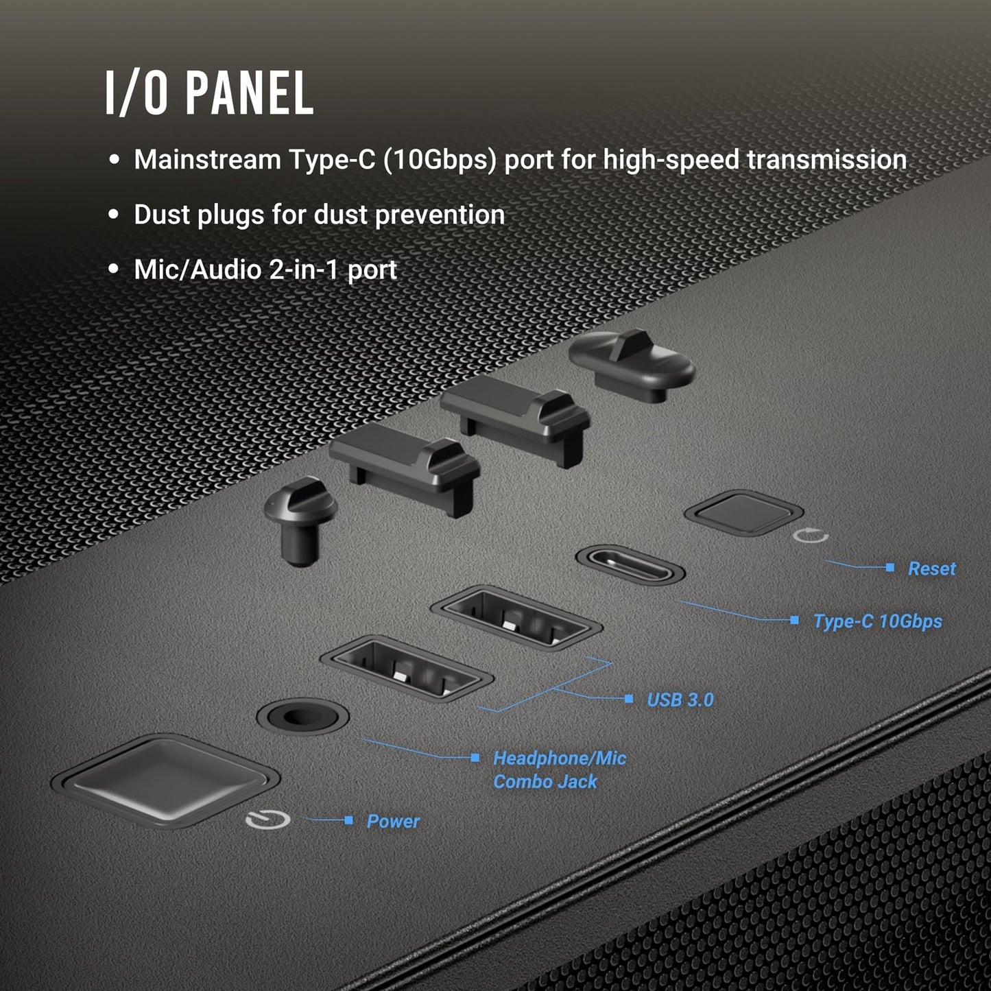 Antec C8, Fans not Included, RTX 40 Compatible, Dual-Chamber, tooless Design, Type-C, 360mm Radiator Support, Seamless Tempered Glass Front & Side Panels, High Airflow Full-Tower E-ATX PC Case