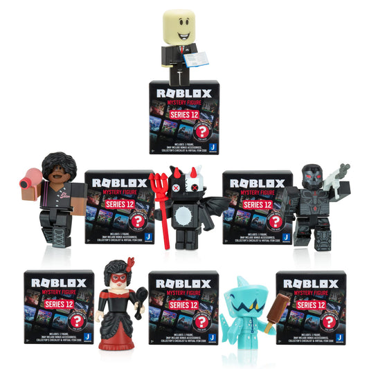 Roblox Action Collection - Series 12 Mystery Figure 6-Pack [Includes 6 Exclusive Virtual Items]