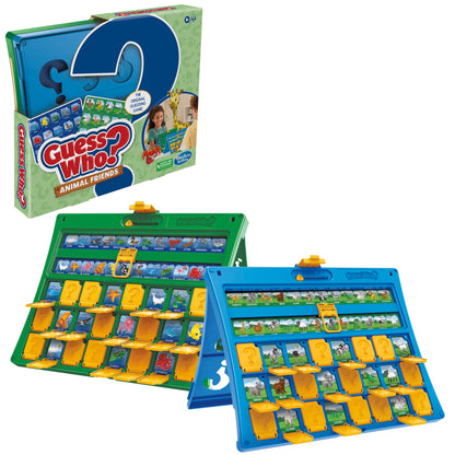 Hasbro Gaming Guess Who? Animal Friends Game, Includes 2 Double-Sided Animal Sheets, 2-Player Board Games for Kids, Ages 6+ (Amazon Exclusive)