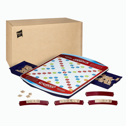 Hasbro Gaming Scrabble Deluxe Edition Board Game, Father's Day Gifts (Amazon Exclusive)