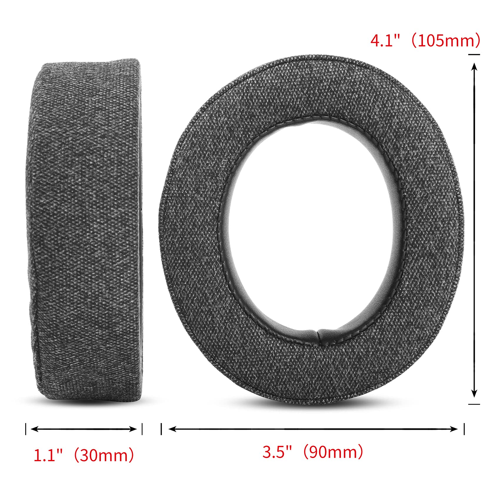 HS70 Earpads Upgrade Thicker Fabric Ear Pads Cushion Replacement Compatible with Corsair HS70 Pro HS60 Pro HS50 Pro Headphone - amzGamess