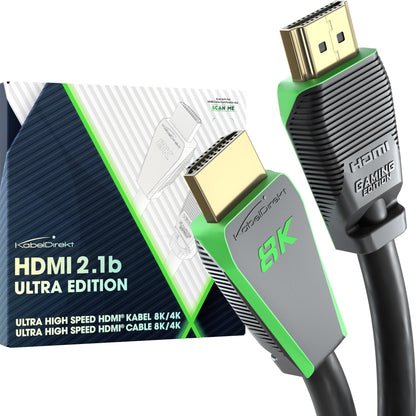8K HDMI Cable, HDMI 2.1b, Certified Ultra Edition for Maximum Performance – 6ft (48G, Ultra High Speed HDMI 2.1, 8K@60Hz & 4K@144Hz, Gaming PC/PS5/Xbox Series, HDMI Certificate, Gray) – CableDirect
