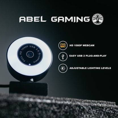 Live Streaming Kit- Perfect for Streaming Video Games on Twitch, YouTube, Podcasts and Working from Home. Includes 1920x1080p Webcam, Professional USB Microphone, and One LED Multi-Color Light - amzGamess