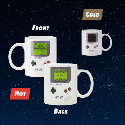 Paladone Gameboy Heat Changing Coffee Mug - Gift for Gamers, Nerds, Nintendo Mario Fans, Men, and Retro 90s Game Enthusiasts - 10 Ounces - amzGamess