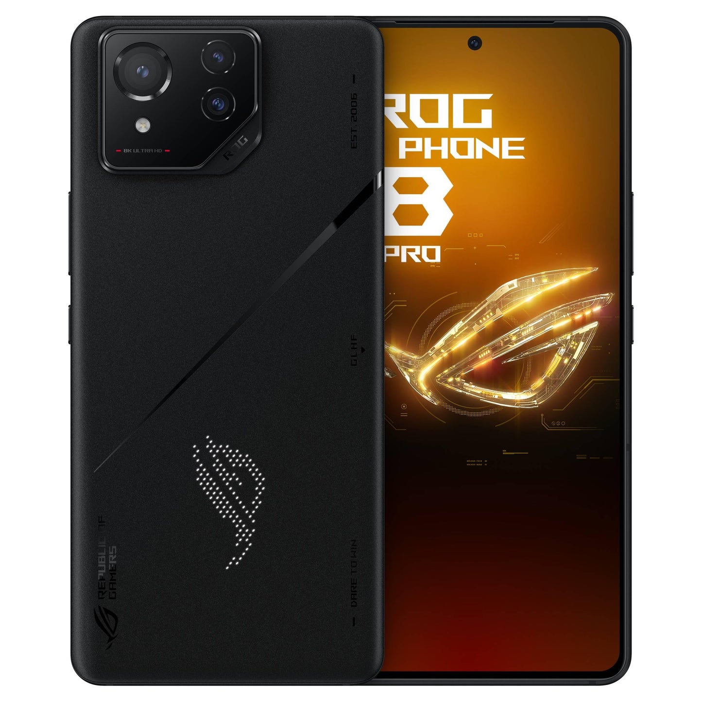 ASUS ROG Phone 8 Pro Unlocked Android Phone, US Version, 6.78" 165Hz AMOLED Display, 512GB, 16GB RAM, 5500mAh Battery, 50MP Gimbal Camera, 32MP Front, Snapdragon 8 Gen 3, Dual-SIM, Phantom Black