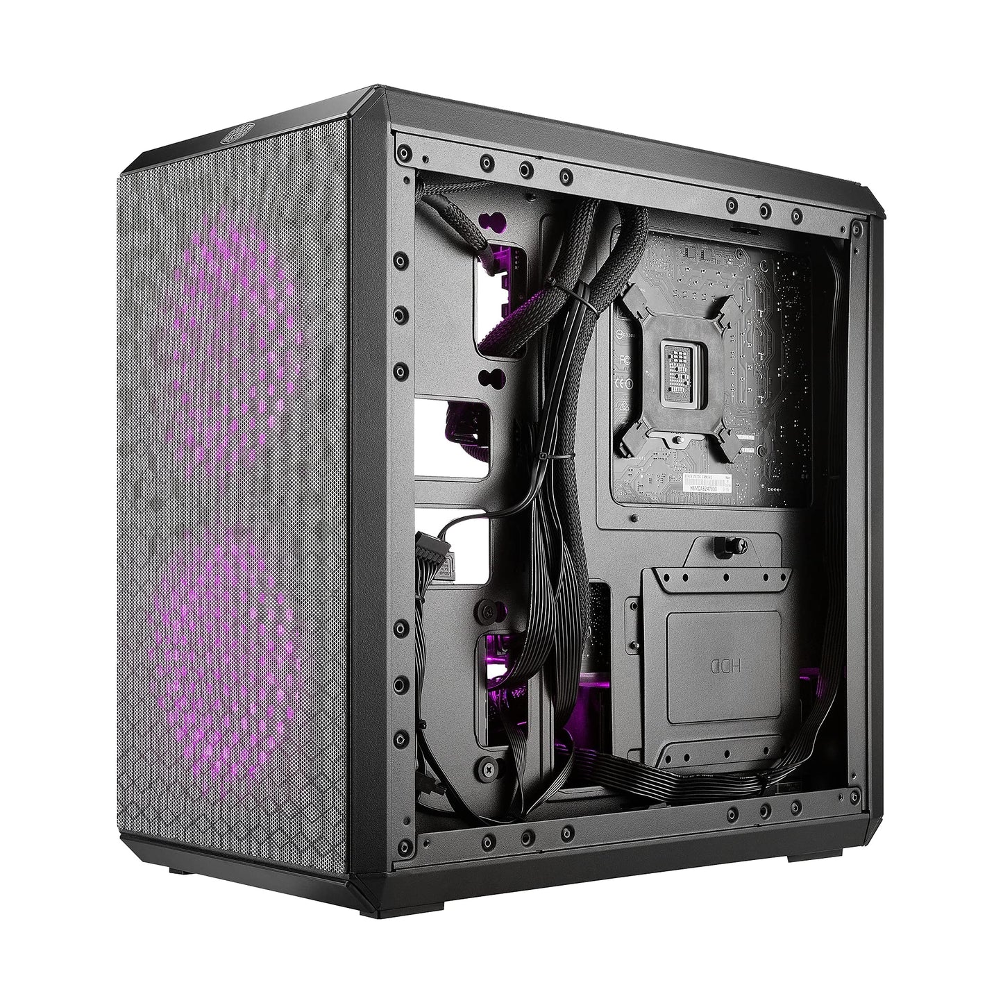 Cooler Master MasterBox Q300L Micro-ATX Tower with Magnetic Design Dust Filter, Transparent Acrylic Side Panel, Adjustable I/O & Fully Ventilated Airflow, Black (MCB-Q300L-KANN-S00)