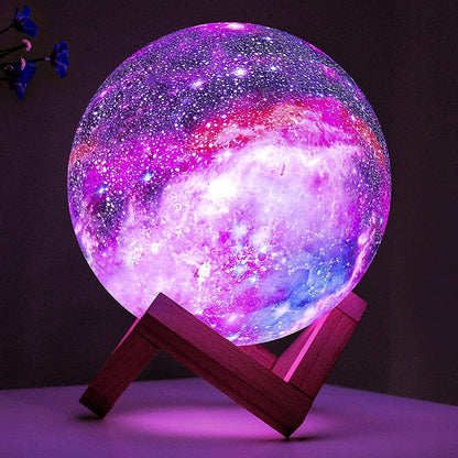 BRIGHTWORLD Moon Lamp Galaxy Lamp 5.9 inch 16 Colors LED 3D Moon Light, Remote & Touch Control Moon Night Light Gifts for Girls Boys Kids Women Birthday - amzGamess