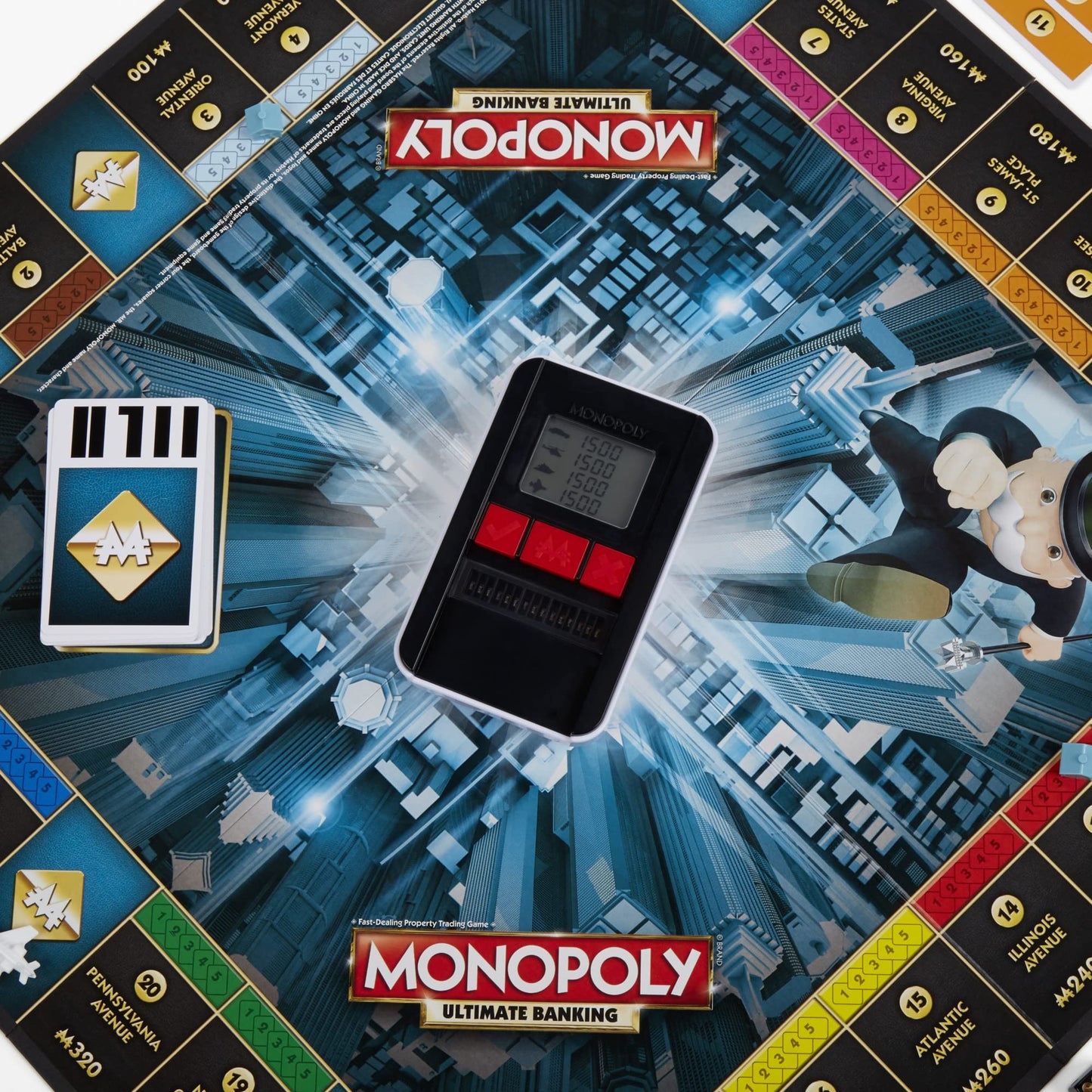 Hasbro Gaming Monopoly Ultimate Banking Edition Board Game for Families and Kids Ages 8 and Up, Electronic Banking Unit (Amazon Exclusive)