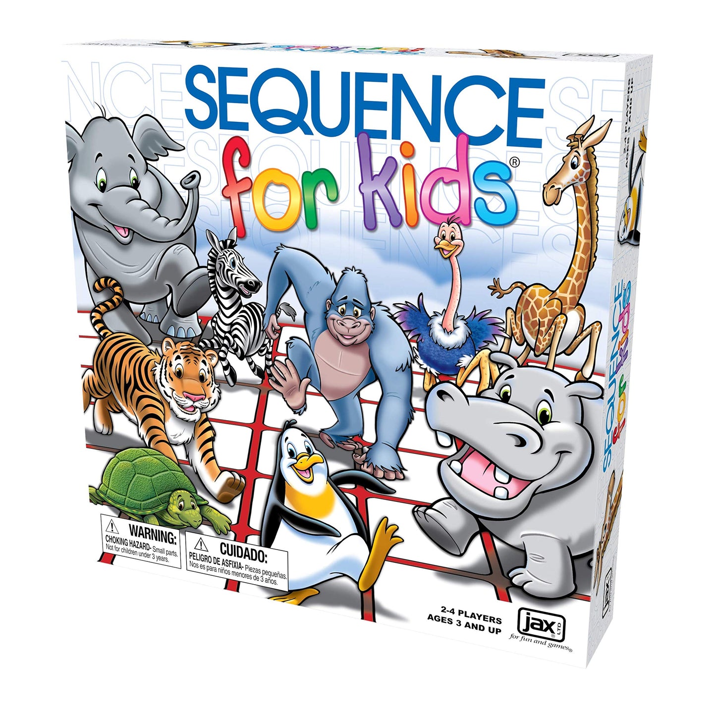 SEQUENCE for Kids -- The 'No Reading Required' Strategy Game by Jax and Goliath, Multi Color, 11 inches (2-4 players) (Packaging May Vary)