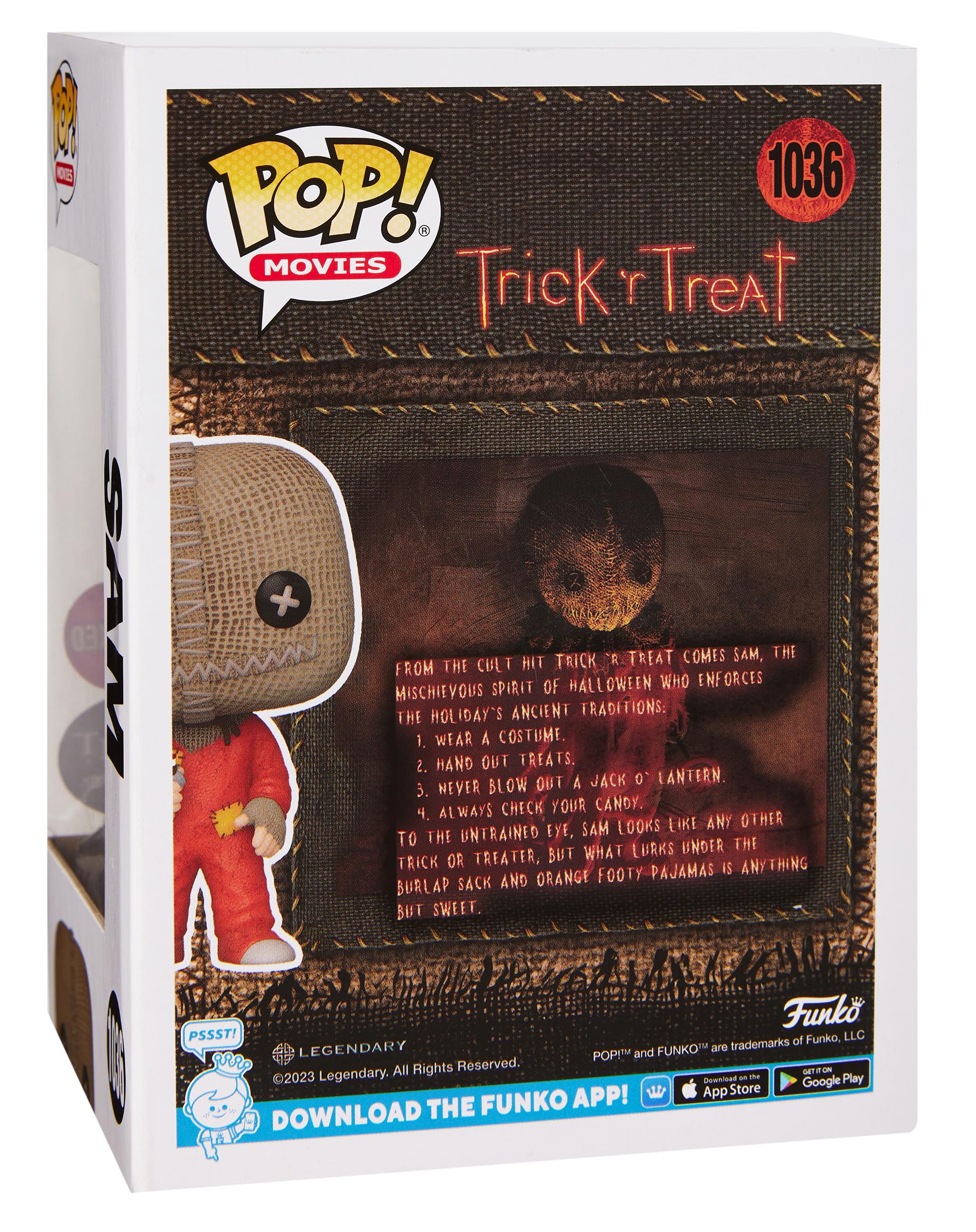 Funko Spirit Halloween Trick 'r Treat Sam with Razor Flocked POP! Figure | Horror Collectible - amzGamess
