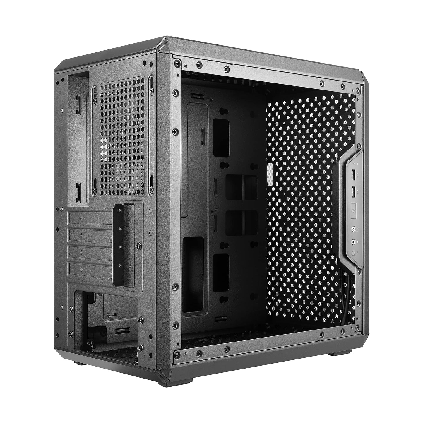 Cooler Master MasterBox Q300L Micro-ATX Tower with Magnetic Design Dust Filter, Transparent Acrylic Side Panel, Adjustable I/O & Fully Ventilated Airflow, Black (MCB-Q300L-KANN-S00)